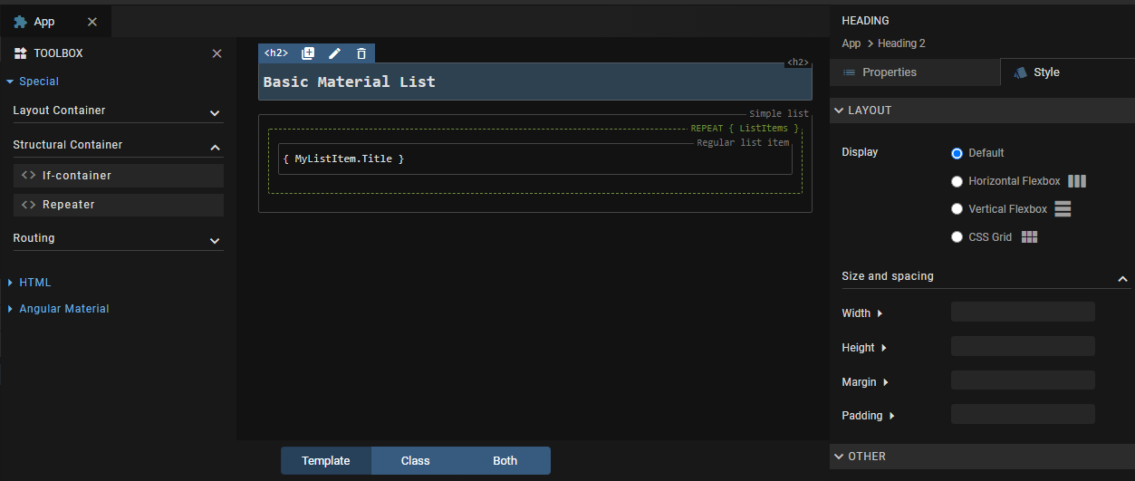 JitBlox template editor