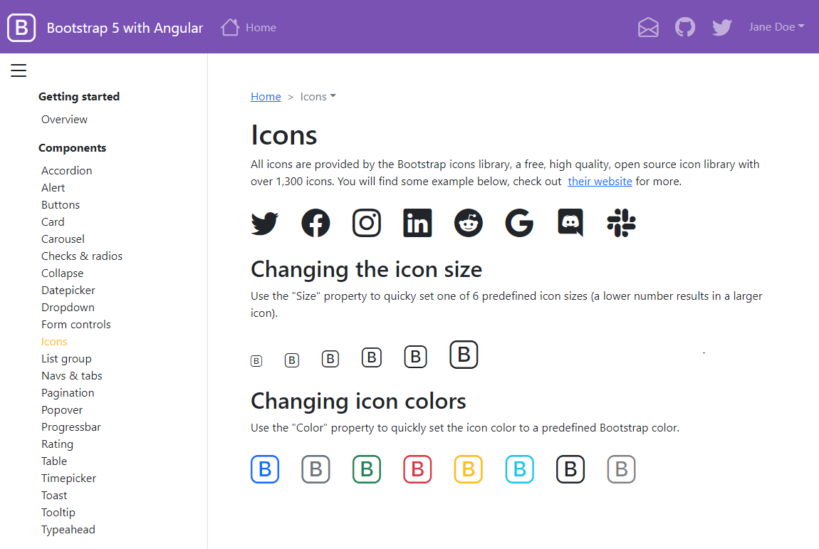 Bootstrap 5 components
