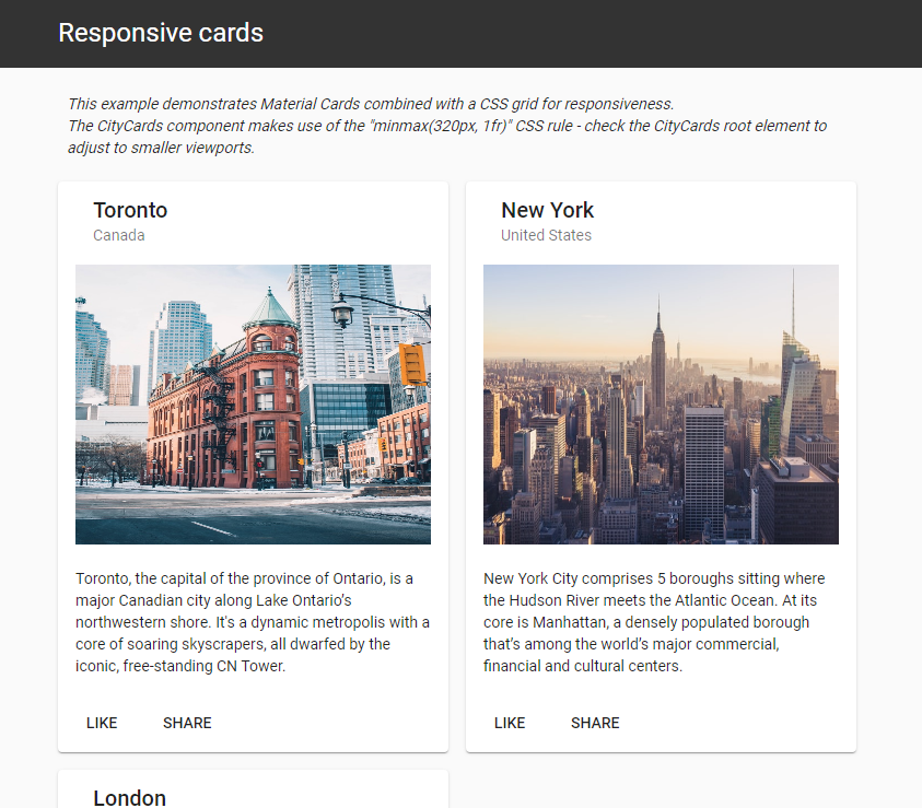 Responsive Cards